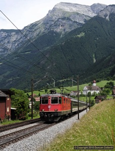 11228 passed Silenen with IR2267, the 10:09 from Zürich HB to Locarno, on 17 June 2010.