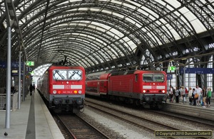 Most local passenger services around Dresden are worked by Class 143 