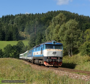Another shot of 749 059 working R903 on 7 September 2010, this time between Branna and Ostruzna.