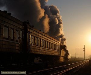 SY 1770 raced towards the rising sun with train 301 to Daqing on 3 December 2010.