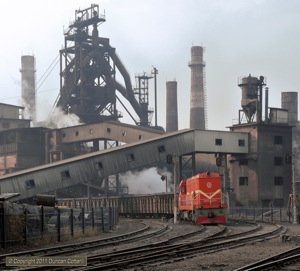 No more steam at the New Steelworks. GKD1A 0121 shunted the yard