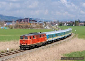 2143.21 led ALX84164, the 09:19 München - Oberstdorf, away from Sonthofen on 17 April