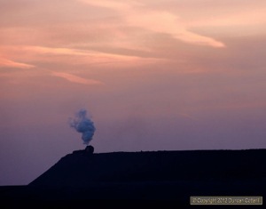 Another shot of JS.8368, this time working back off the westernmost tip after sunset on 19 November.