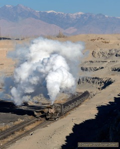 JS.8195 worked out of the pit with a coal train on the morning of 22 November. 